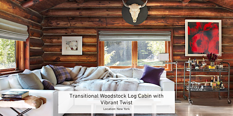 EXCLUSIVE LISTING: Luxury Modern Log Cabin in Woodstock, NY