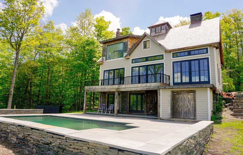20 Handy's Way, Woodstock, NY: home exterior and in-ground pool